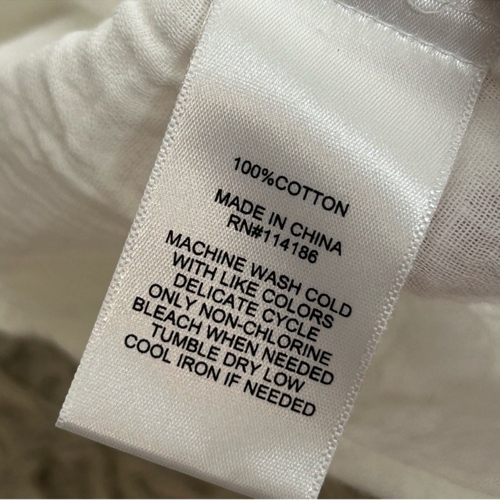 Frye & Co Gauze Textured White Tiered Sleeveless Dress. - Picture 9 of 11